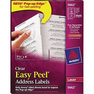 Avery Clear Laser Address Labels with Easy Peel