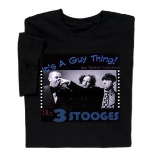 Three Stooges It's A Guy Thing T Blk 2X: Clothing