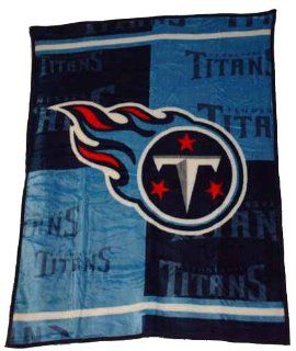 NFL Football Tennessee Titans Blanket 4th Quarter Mink Raschel Plush Twin 60 X 80   85% Acrylic = Keeps You Warmer : Sports Fan Throw Blankets : Sports & Outdoors