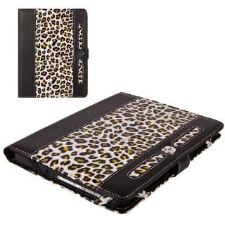 Professional and Sophisticated 7 inch Unique Yellow Black white Leopard Portfolio case for your 7 inch Kobo Arc keeps in place and will not fall out even when case is open: Computers & Accessories