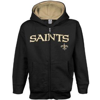 New Orleans Saints Toddler Full Zip Hoodie   Black : Sports Fan Sweatshirts : Sports & Outdoors
