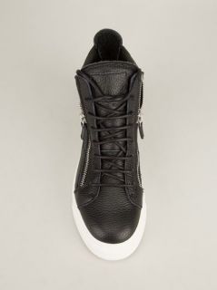 Giuseppe Zanotti Design Textured Hi top Sneaker   Biondini Paris
