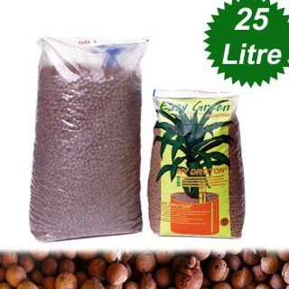 Hydroton Clay Aggregate Grow Media   25 Liter Bag : Planting Grow Bags : Patio, Lawn & Garden