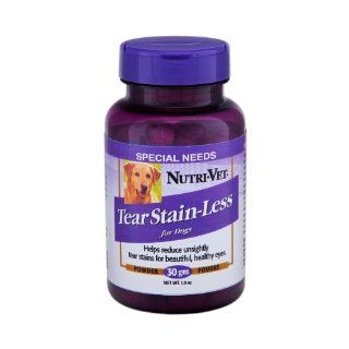 Nutri Vet Tear Stain Less Powder for Dogs, 1 Ounce : Pet Antioxidant Nutritional Supplements : Pet Supplies