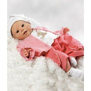 Baby Doll that Looks Real, Happy Teddy, 19 inch Vinyl with Weighted Body Toys & Games