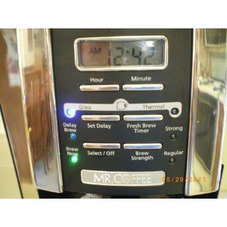 Mr. Coffee BVMC SJX33GT 12 Cup Programmable Coffeemaker, Chrome: Kitchen & Dining