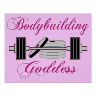Bodybuilder Ladies Bodybuilding Goddess Posters