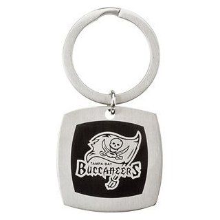 Stainless Steel Tampa Bay Bucs Logo Keychain: NFL Officially Licensed Jewelry Jewelry: Clothing