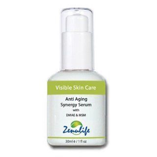 Organic Anti Aging Synergy Serum with DMAE & MSM 100%   Organic Ingredients 30ml / 1 fl oz by VISIBLE Skin Care : Facial Treatment Products : Beauty