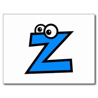 Funny Monogram Letter Z Postcards