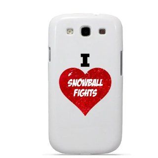 SudysAccessories I Love Heart Snowball Fights Samsung Galaxy S3 Case S III Case i9300   SoftShell Full Plastic Snap On Graphic Case: Cell Phones & Accessories