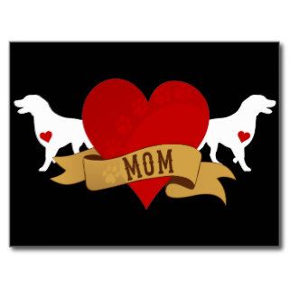Labrador Mom [Tattoo style] Post Cards