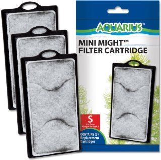 AQUARIUS 3 Pack Mini Might Filter Replacement Cartridge for Aquarium  Aquarium Filter Accessories 