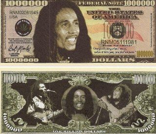 Bob Marley $Million Dollar$ Reggae Novelty Bill Collectible 