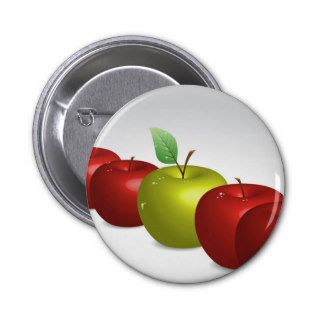 One apple for everyone pinback buttons