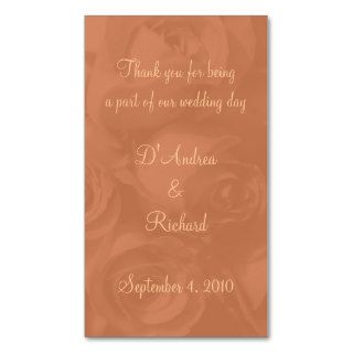 Bookmark   Roses In Dusty Peach [a] Business Card Templates
