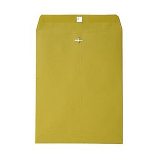 JAM Paper 9 x 12 Open End Catalog Clasp Paper Envelopes, Yellow, 100/Box  Make More Happen at