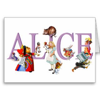 ALICE IN WONDERLAND & FRIENDS GREETING CARDS