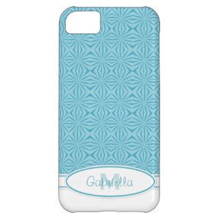 Blue Print Monogram Iphone 5 Case