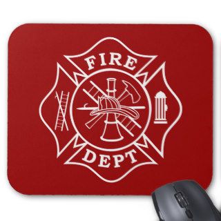 Fire Dept Maltese Cross Mousepad