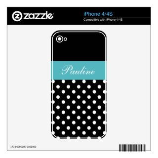 iPhone 4 Monogram Skin Decals For iPhone 4S