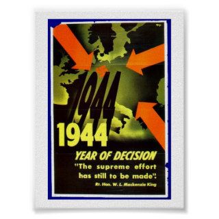 1944 Year Of Decision Posters