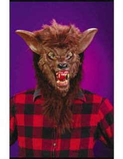 Scary masks Werewolf Deluxe Mask Halloween Costume   Most Adults: Clothing