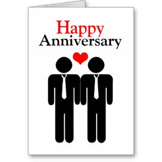 Congratulations Happy Anniversary Gay Themed Greeting Cards