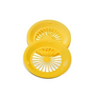 Random Color Brights Plastic Paper Plate Holders, 10 3/8", Set of 4: Kitchen & Dining