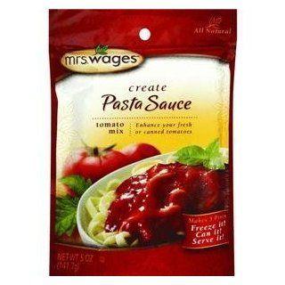 4 Mrs. Wages 5 oz Pasta Sauce Mix Packets makes 20 pints Can it or Freeze it : Tomato And Marinara Sauces : Grocery & Gourmet Food