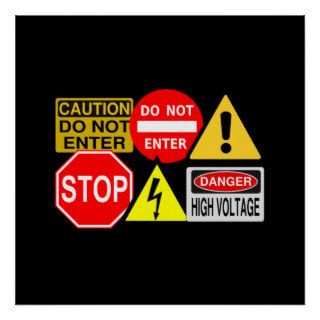 Traffic signs poster   customize!