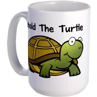 Behold The Turtle Large Mug Large Mug by CafePress: Kitchen & Dining