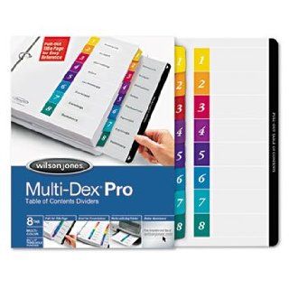 Multi Dex Quick Reference Index, Assorted Color 8 Tab, Letter, 8/Set: Camera & Photo