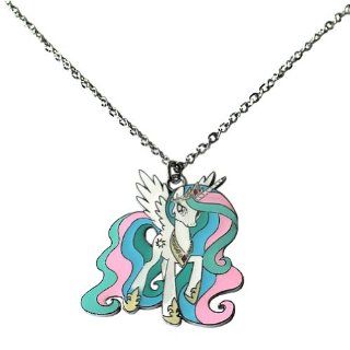 My Little Pony Friendship Is Magic Princess Celestia Metal Necklace: Chain Necklaces: Jewelry