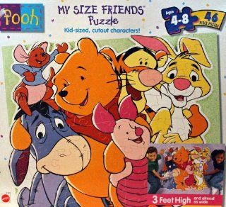Winnie the Pooh My Size Friends Puzzle   46 Pieces: Toys & Games