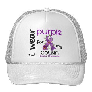 Lupus I WEAR PURPLE FOR MY COUSIN 43 Trucker Hats
