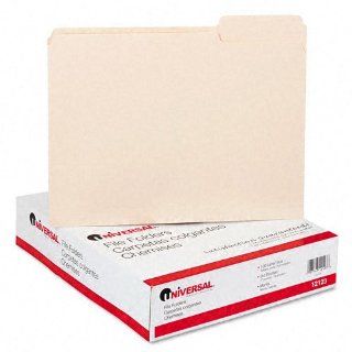 Universal   File Folders, 1/3 Cut 3rd Position, One Ply Top Tab, Letter, Manila, 100/Box   Pack of 8 : Office Products