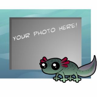 Natural Axolotl Photo Frame Acrylic Cut Out