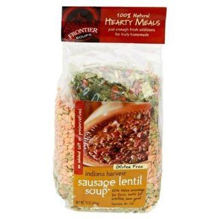 Frontier Hearty Indiana Harvest Sausage Lentil Soup, 16 Ounce    8 per case. : Vegetable Soups : Grocery & Gourmet Food