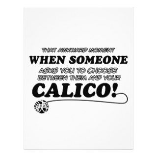 Funny calico designs letterhead template