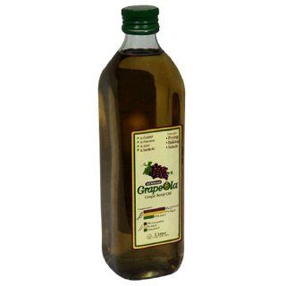 Kusha Grapeola, Grape Seed Oil, 1 Liter Glass Bottle (Pack of 4) : Grapeseed Oils : Grocery & Gourmet Food