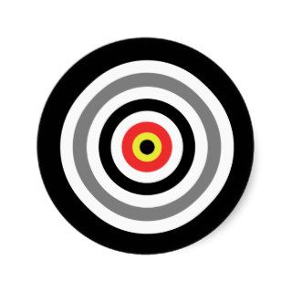 Target Practice Banded Sticker Sticker