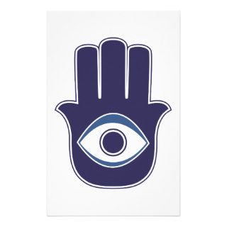 Hamsa / Khamsa Hand of Fatima / Mary Amulet / Luck Stationery Paper