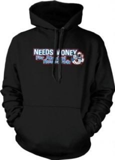 Needs Money For Alcohol Research Mens Sweatshirt, Funny Trendy Drinking Pullover Hoodie: Clothing