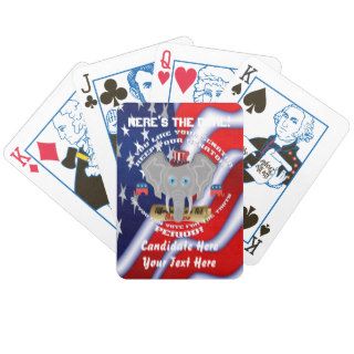 Republican This Design is Copyright 52 Handouts! Bicycle Card Decks