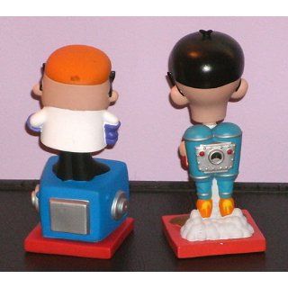 Funko   Dexter's Laboratory pack 2 Bobble Heads Dexter & Mandrak 16 cm: Toys & Games