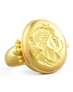 19k Gold Artemis Ring   Elizabeth Locke   Gold (6.5)