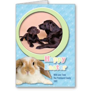 Easter   Chocolate Labradors Greeting Card