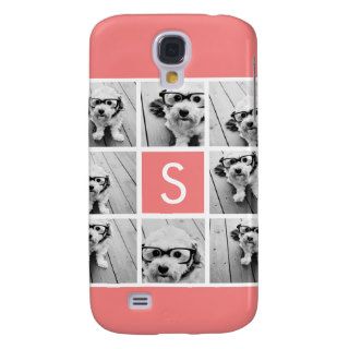 Create Your Own Instagram Collage Custom Monogram Galaxy S4 Cover