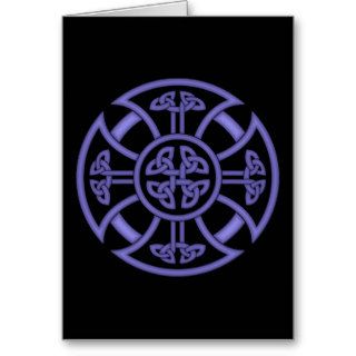 Lavender Celtic Cross Card